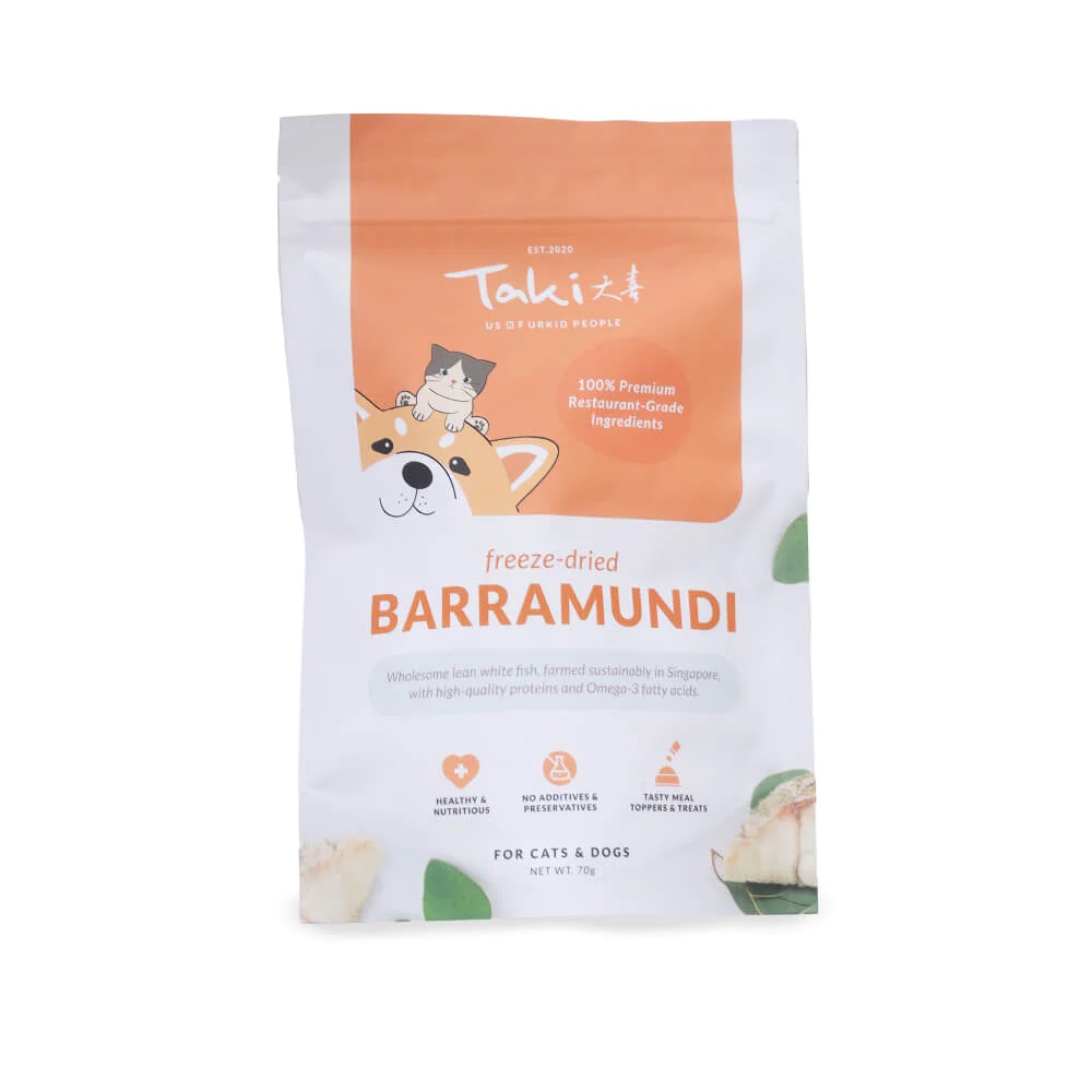 Taki Freeze Dried Barramundi Treats For Dogs and Cats 70g
