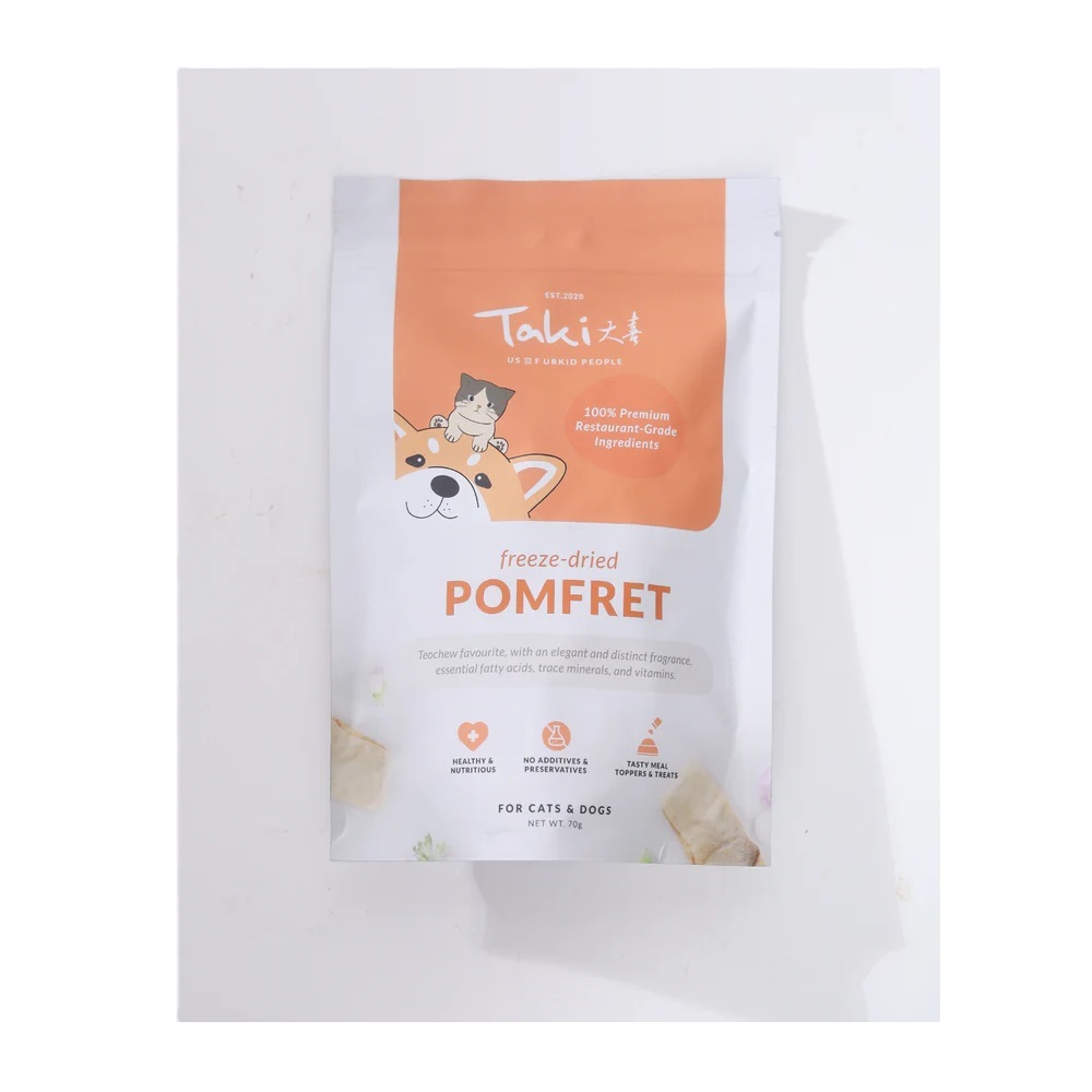 Taki Freeze Dried Pomfret Treats For Dogs and Cats 70g
