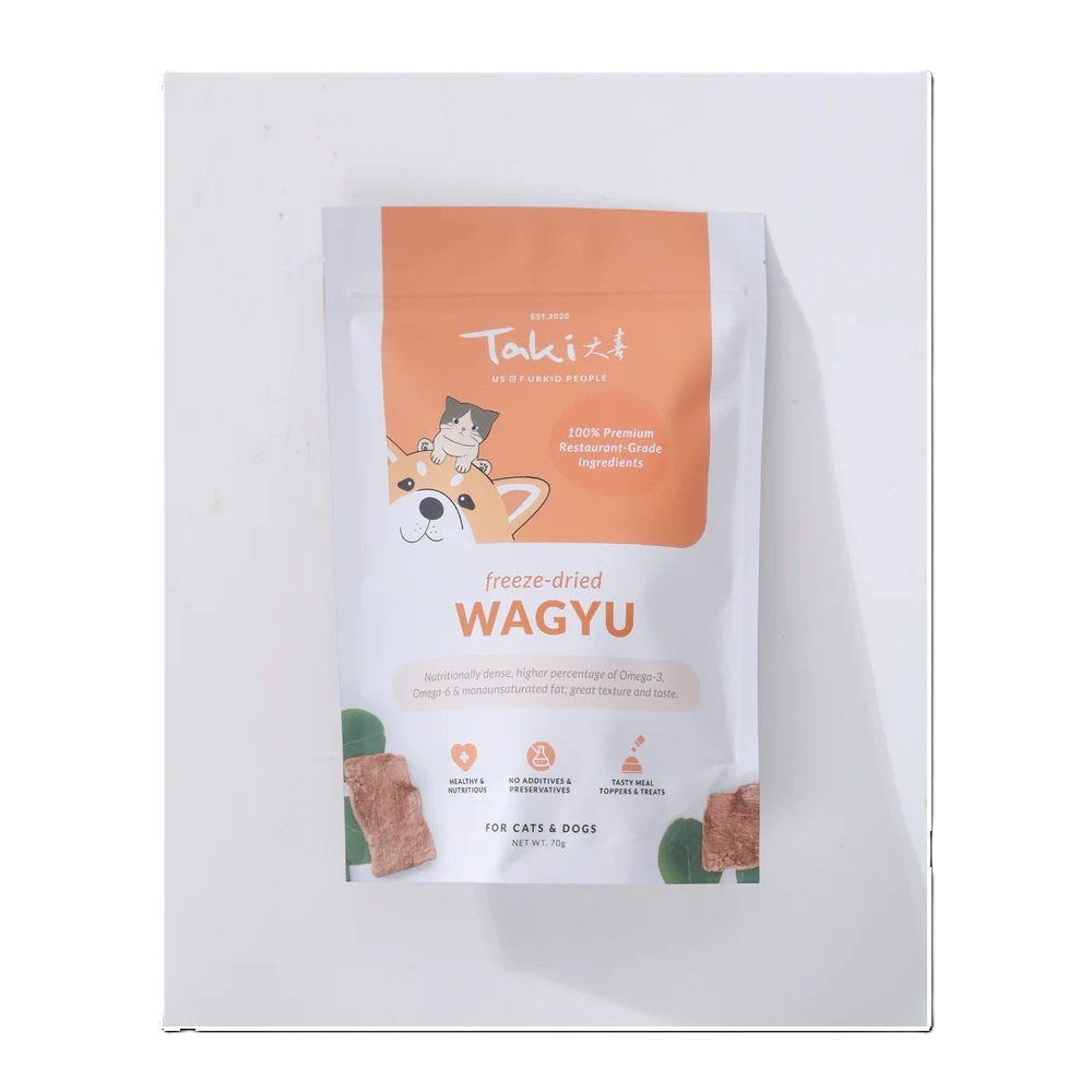 Taki Freeze Dried Wagyu Steak Treats For Dogs and Cats 70g