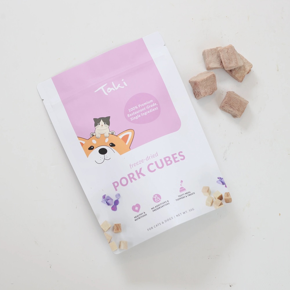 Taki Pork Cubes Treats For Pets 50g