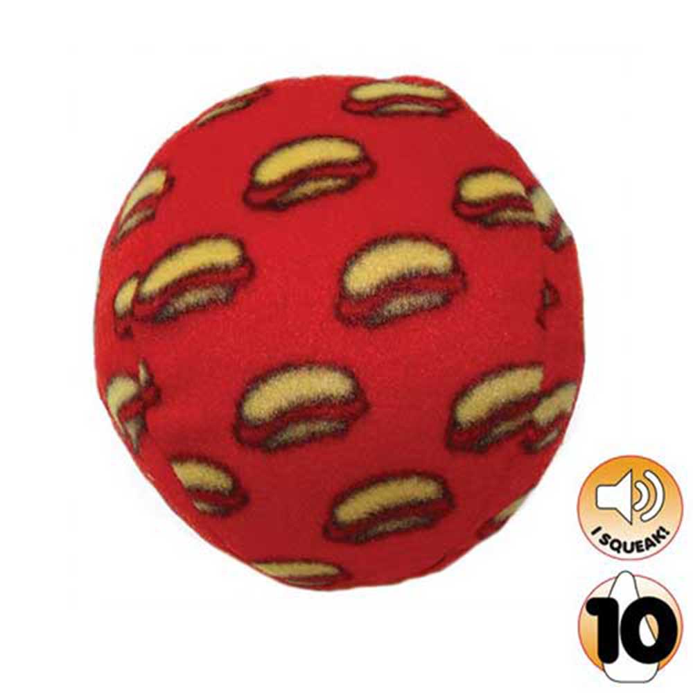 Mighty Ball Dog Toy, Large (Red)