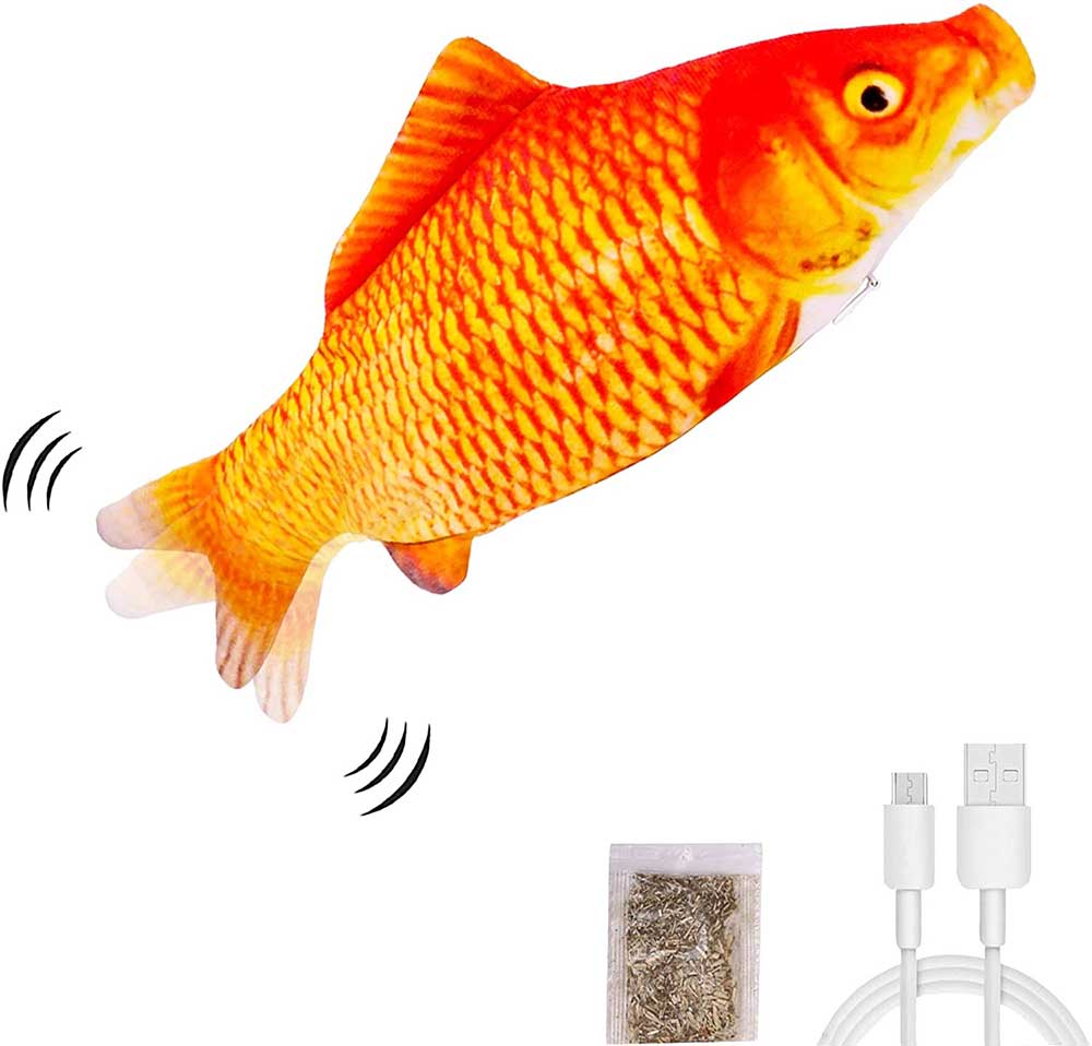 UPSKY Electric Moving Fish Cat Toy GoldF
