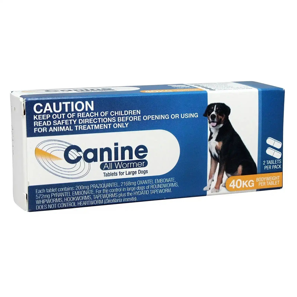 Canine Allwormer 40Kg 2 Pack
