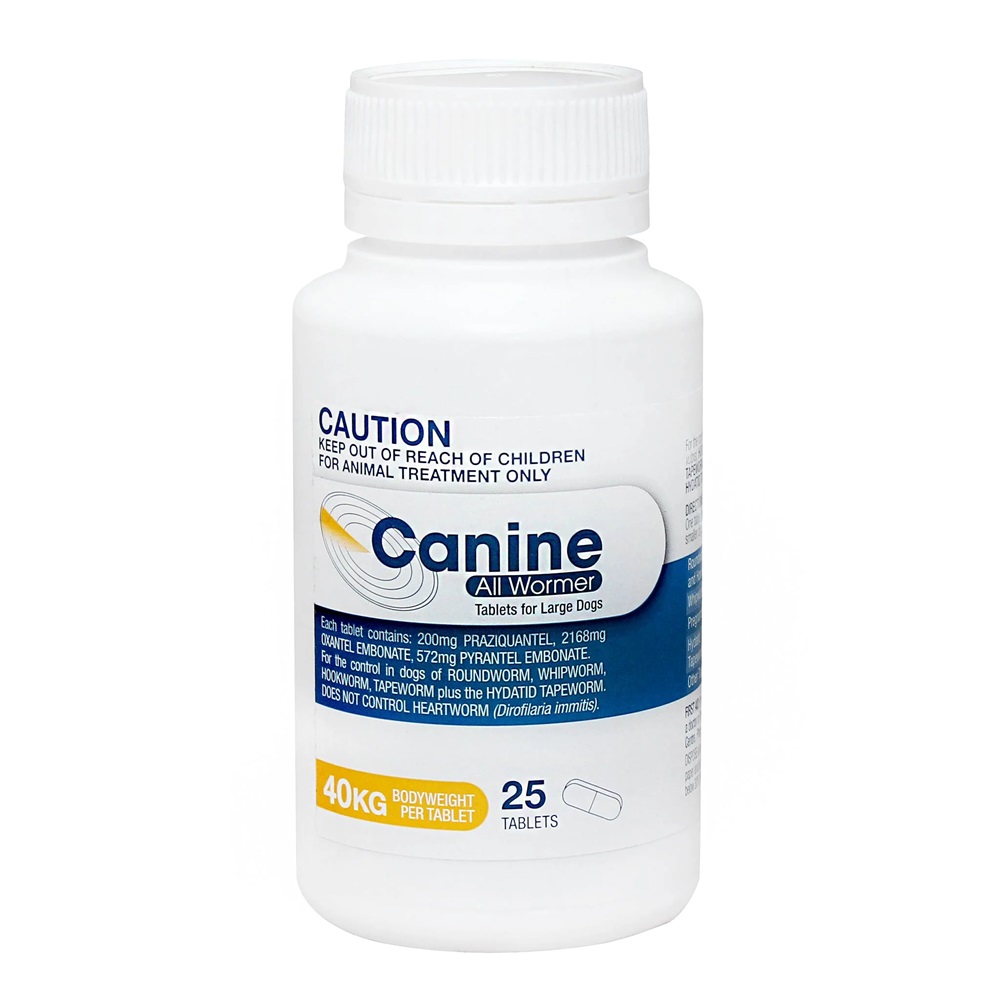 Canine Allwormer 40Kg 25