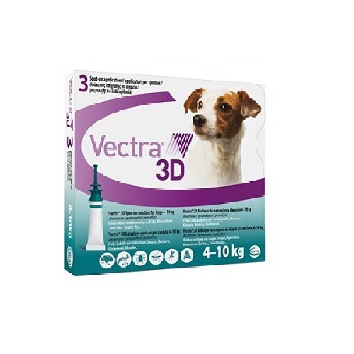 Vectra 3D Small Dogs  4-10 kg 3 PK