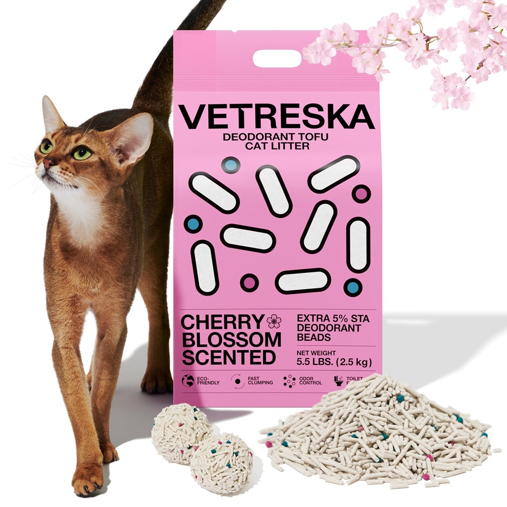 Vetreska Deodorant Tofu Cat Litter -Cherry Blossom Scented