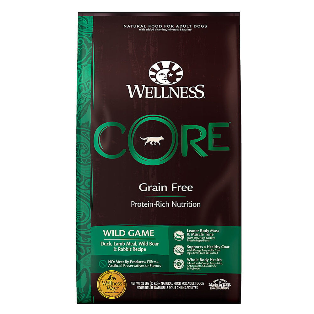 Wellness CORE Wild Game Dry Dog Food 22l