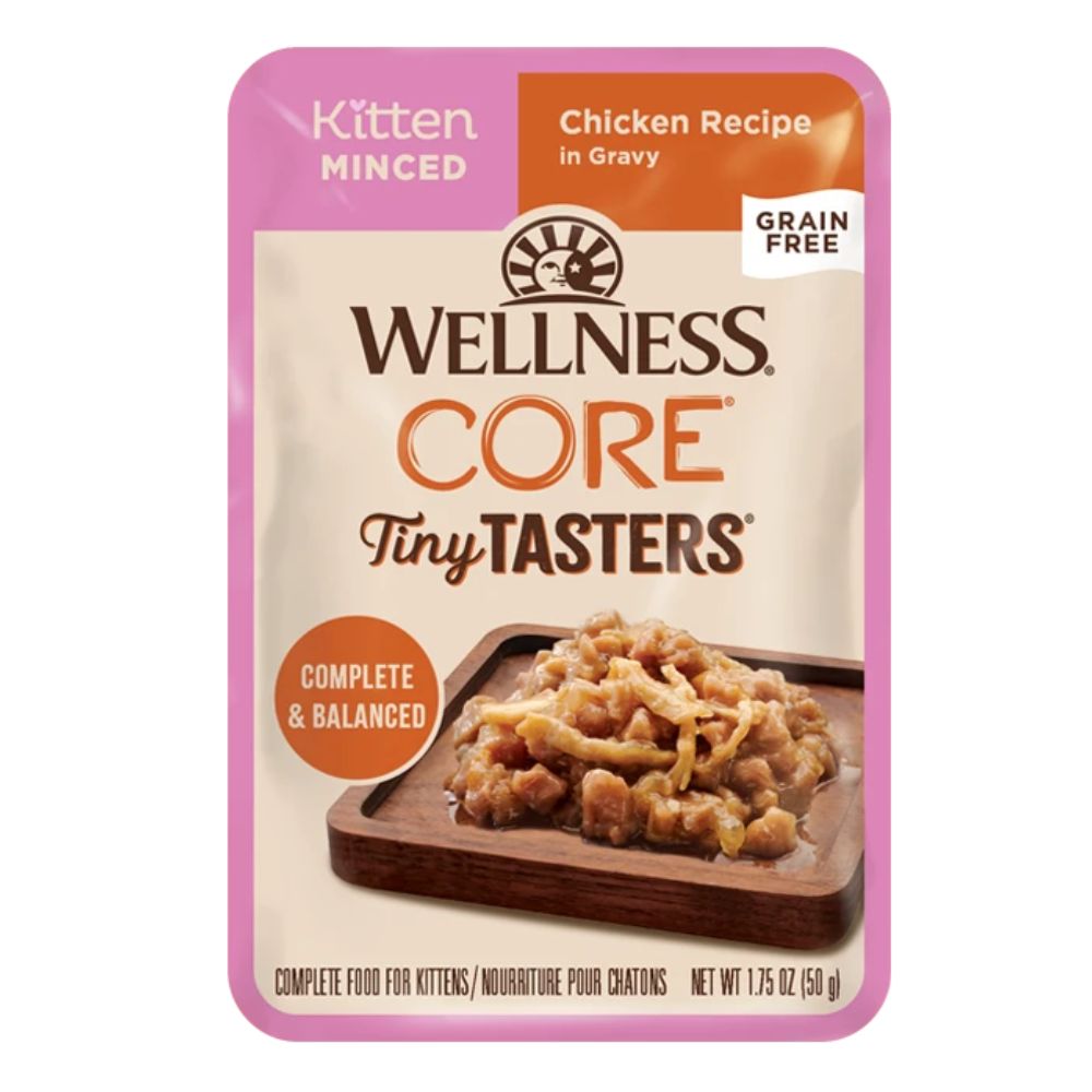 Wellness Core Tiny Tasters Kitten Minced Chicken Wet Cat Food 1.75 oz