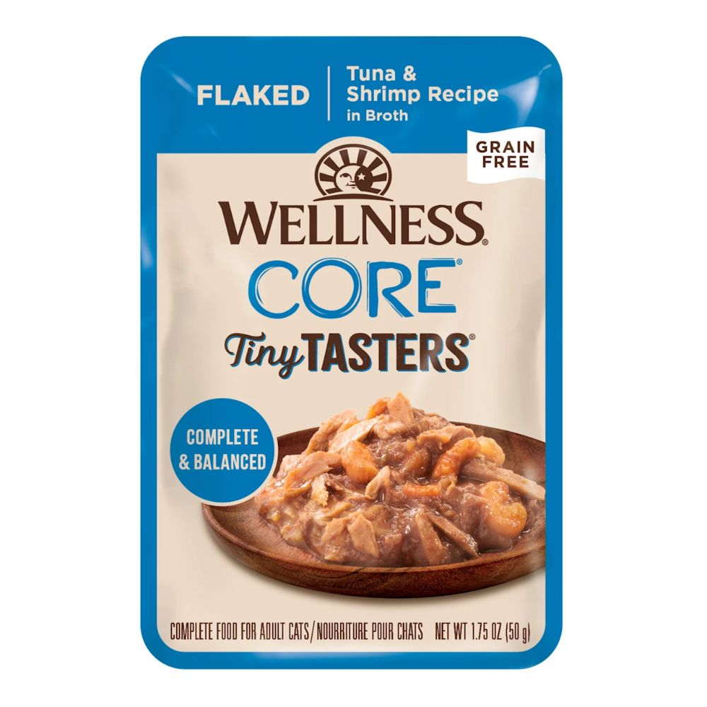 Wellness Core Tiny Tasters Flaked Tuna And Shrimp Wet Cat Food 1.75 oz