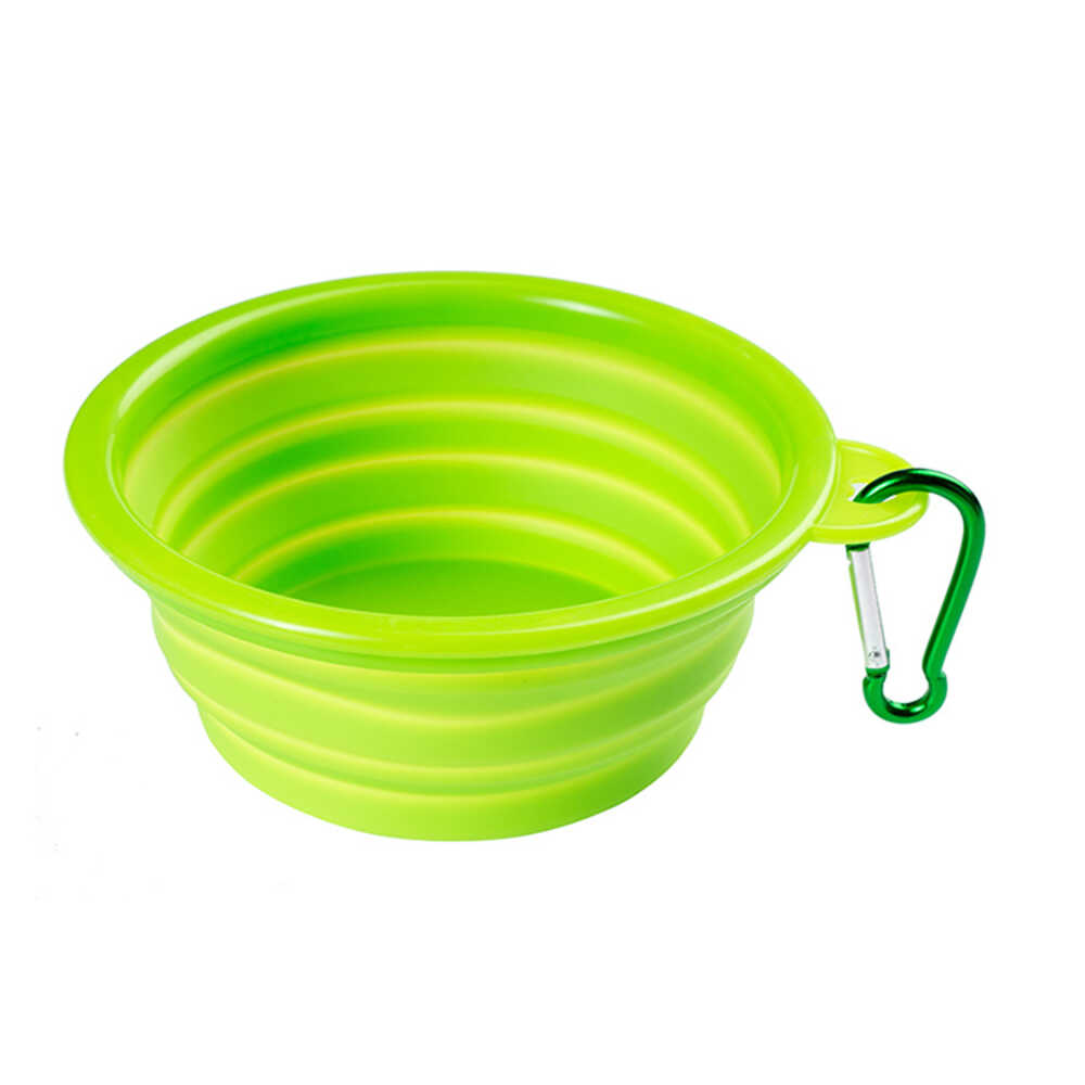 Wiggles Collapsible Pet Bowl Green