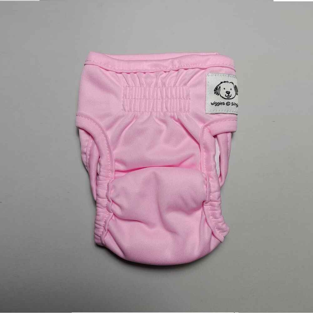 Wiggles Washable Female Dog Diapers Pink