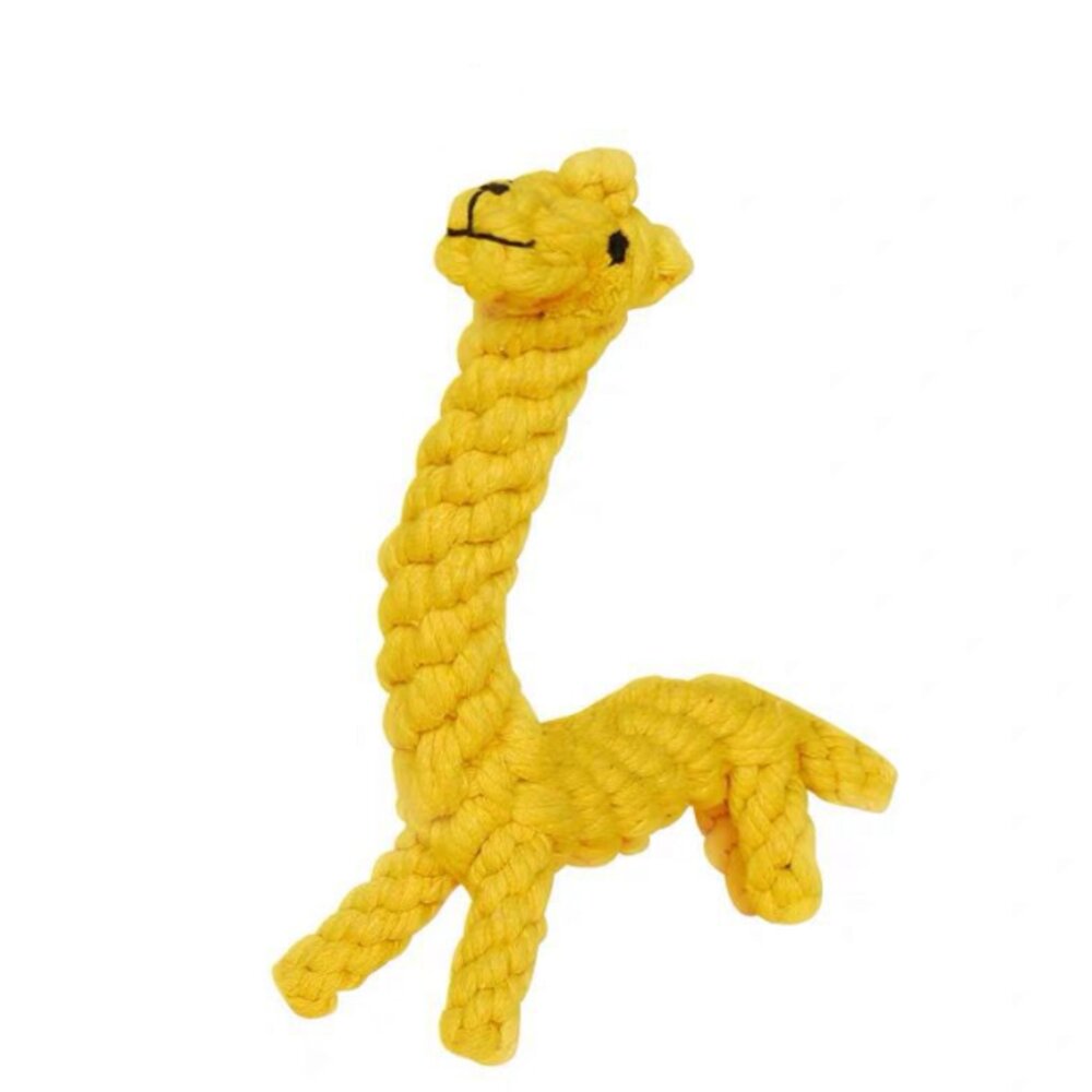Wiggles Knot Cotton Rope - Giraffe