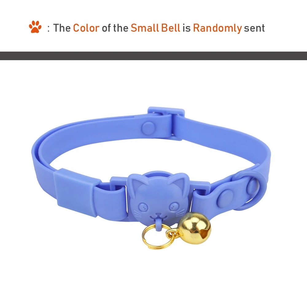 Wiggles PCV Washable Cat Collar Blue
