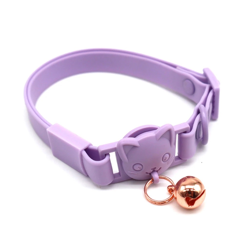 Wiggles PCV Washable Cat Collar Purple