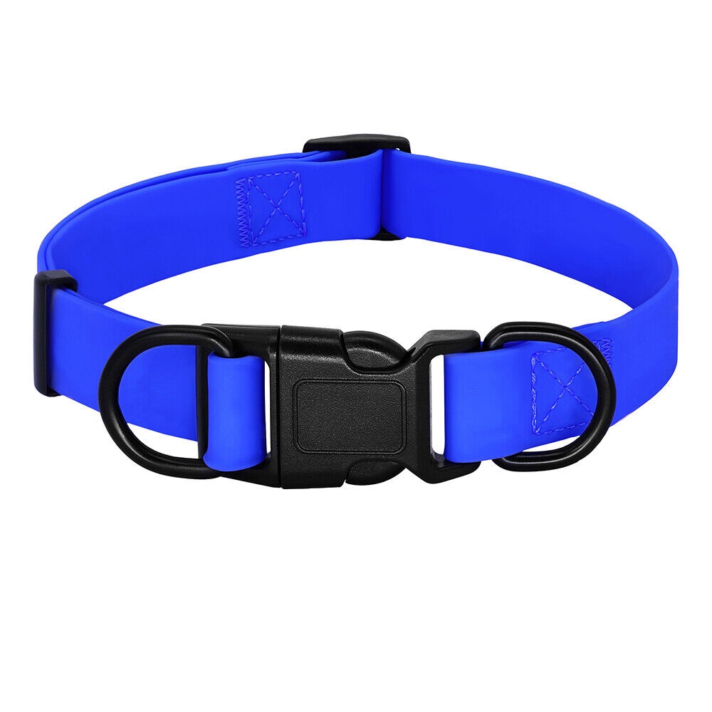 Wiggles PCV Waterproof Collar Blue - Large