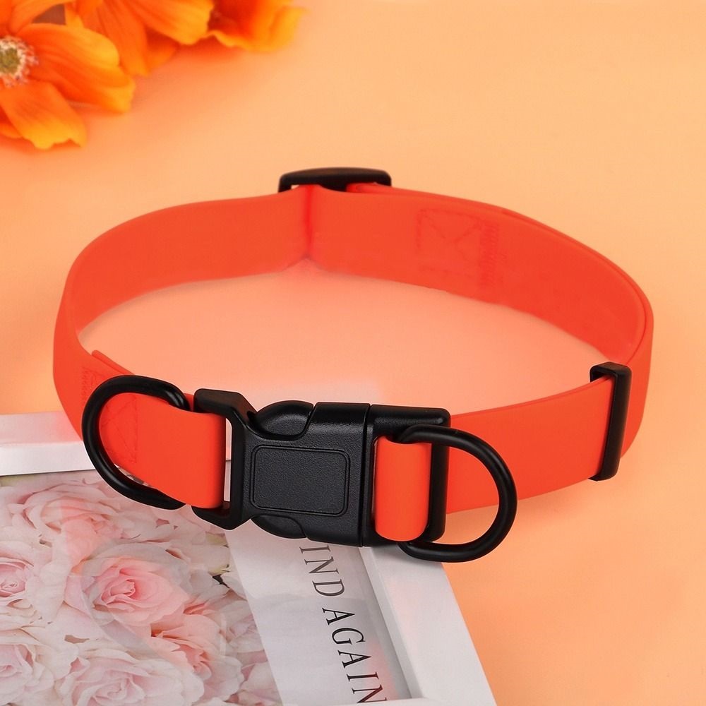 Wiggles PCV Waterproof Collar Orange - Small