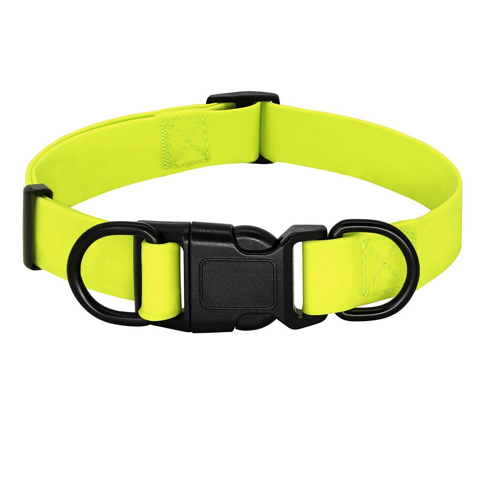 Wiggles PCV Waterproof Collar Yellow - Medium