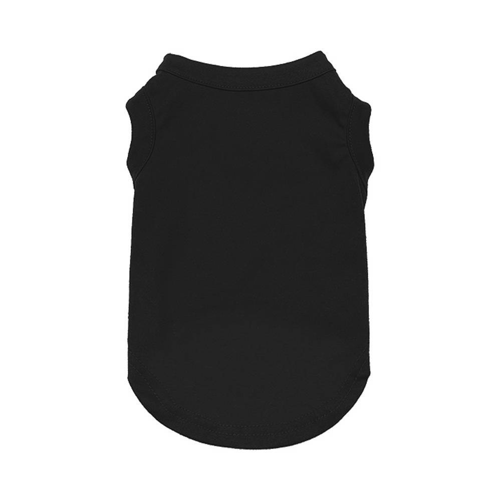 Wiggles Plain Pet Summer Shirt Black 2XL