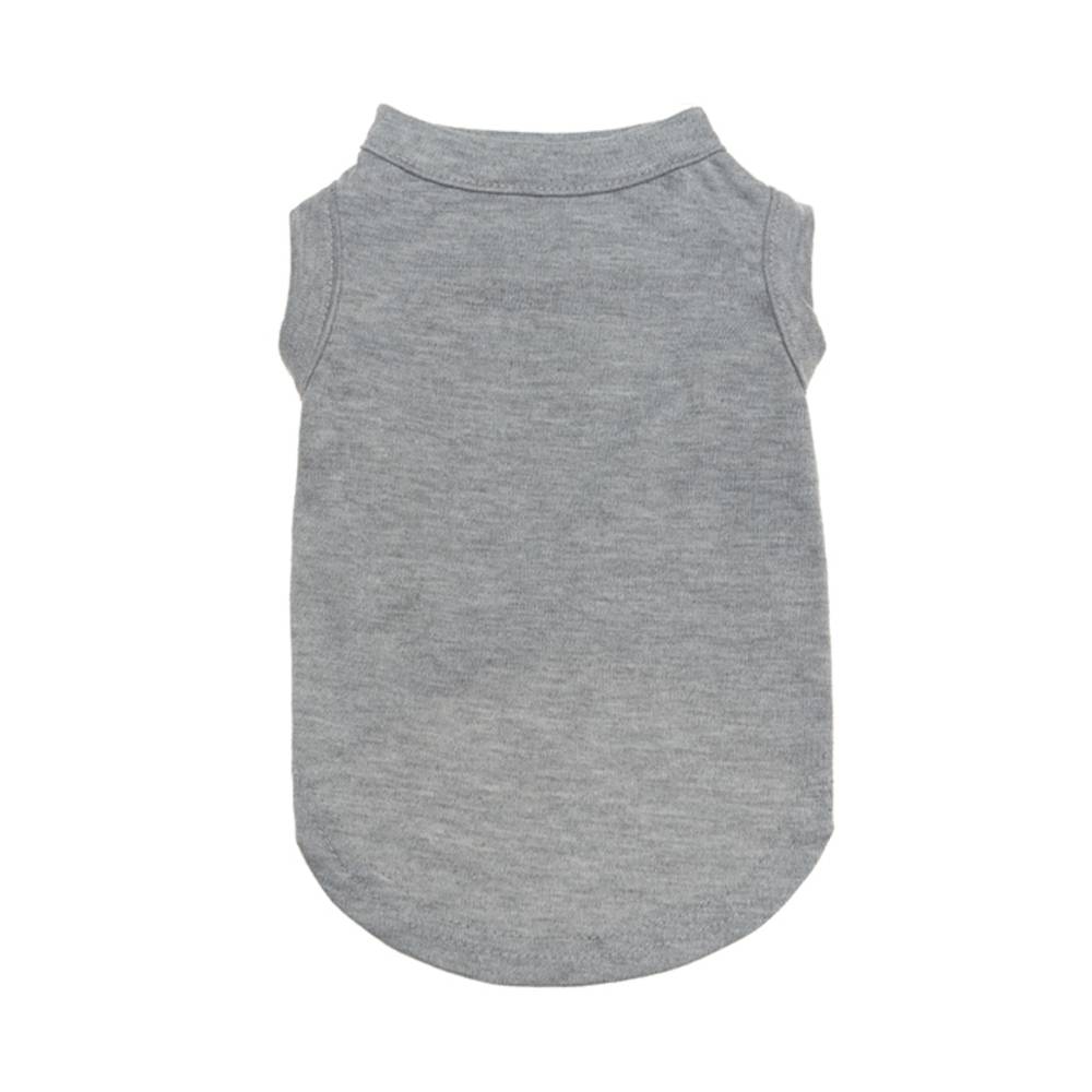 Wiggles Plain Pet Summer Shirt Gray XL
