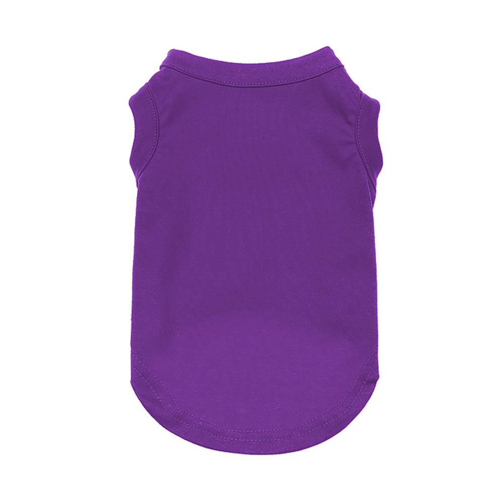 Wiggles Plain Pet Summer Shirt Purple L