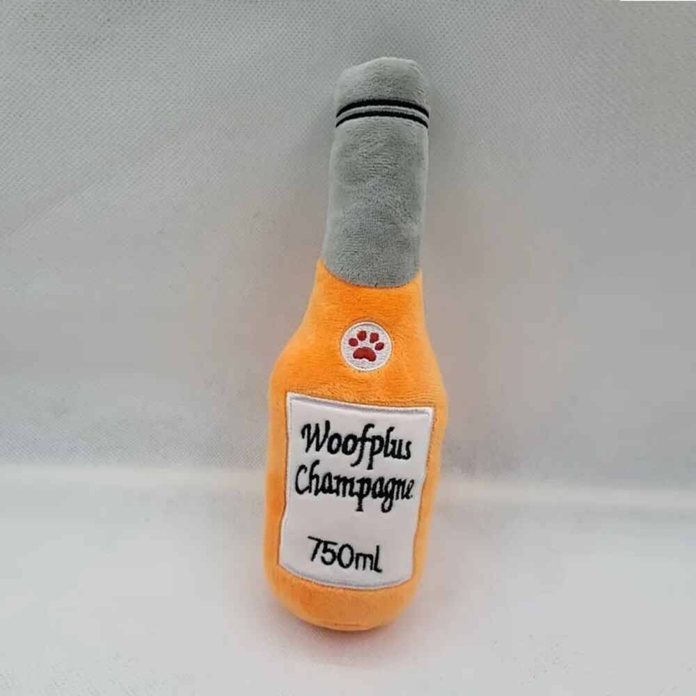 Wiggles Squeaker Toy Beer Orange