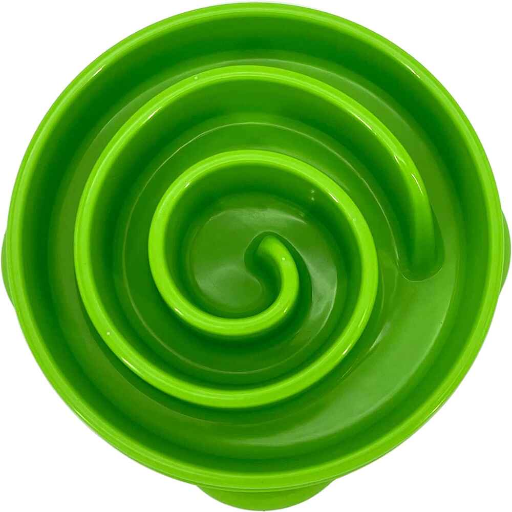 Wiggles Slow Feeder Dog Bowls Green