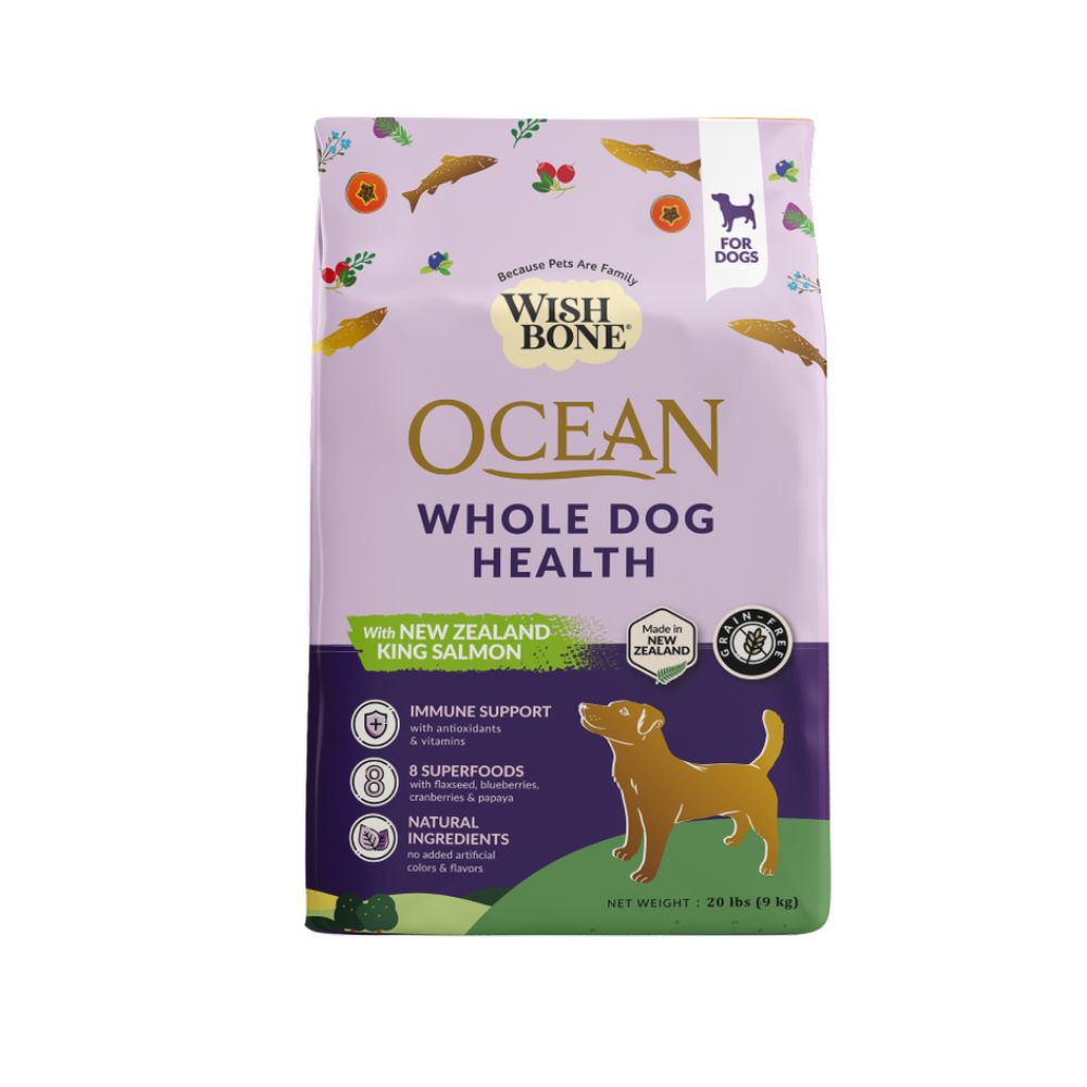 Wishbone Ocean King Salmon Whole Pet Health Dog Food 4lbs