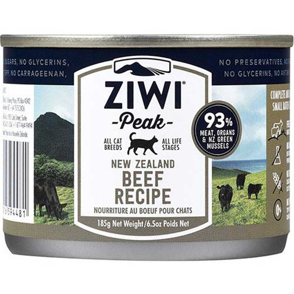 ZiwiPeak Beef Wet Cat Food 185g