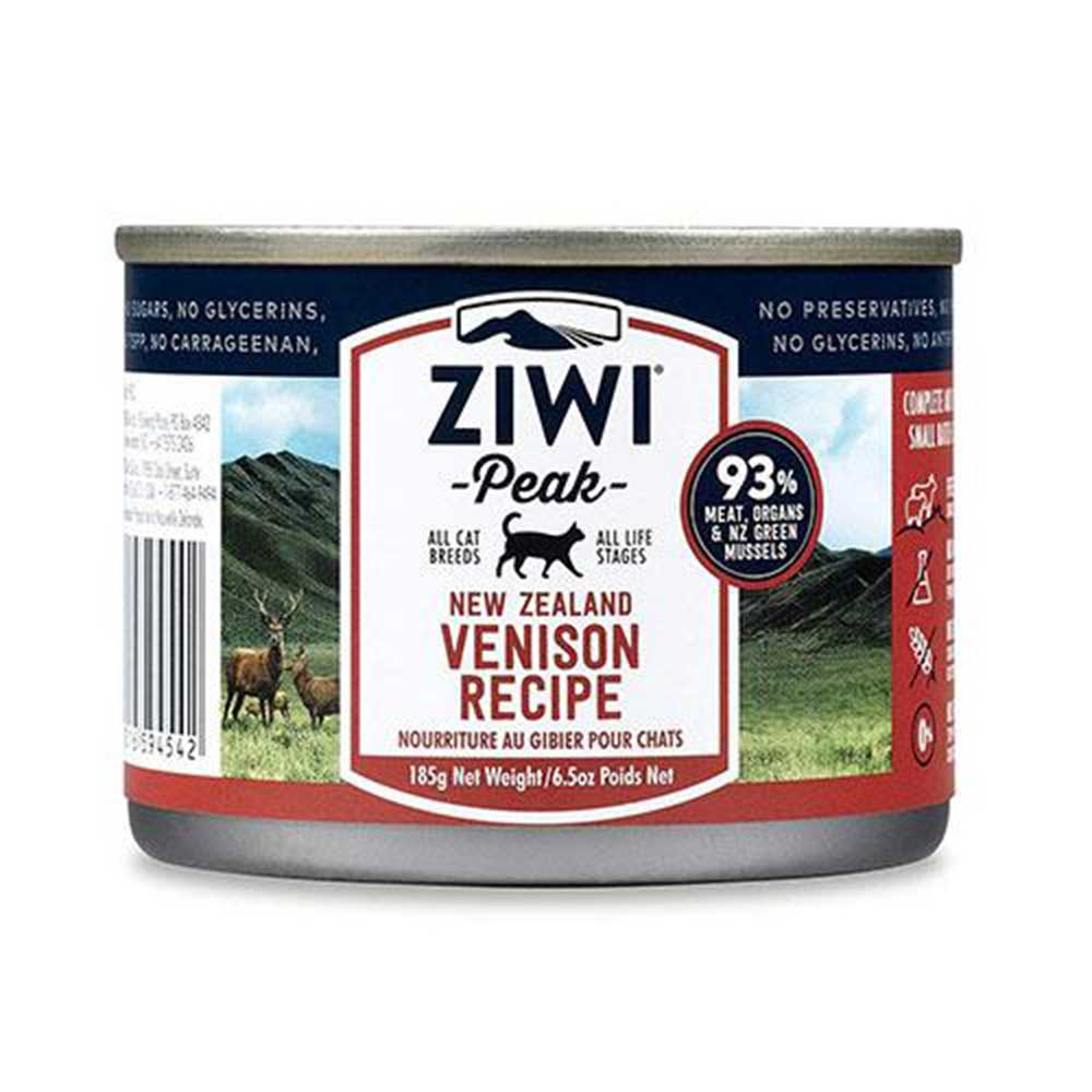 ZiwiPeak Venison Wet Cat Food 185g