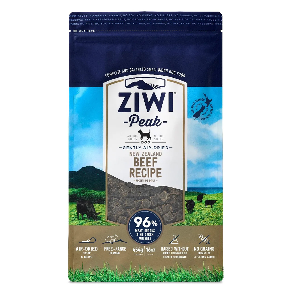 ZiwiPeak Beef Dry Dog Food 454g