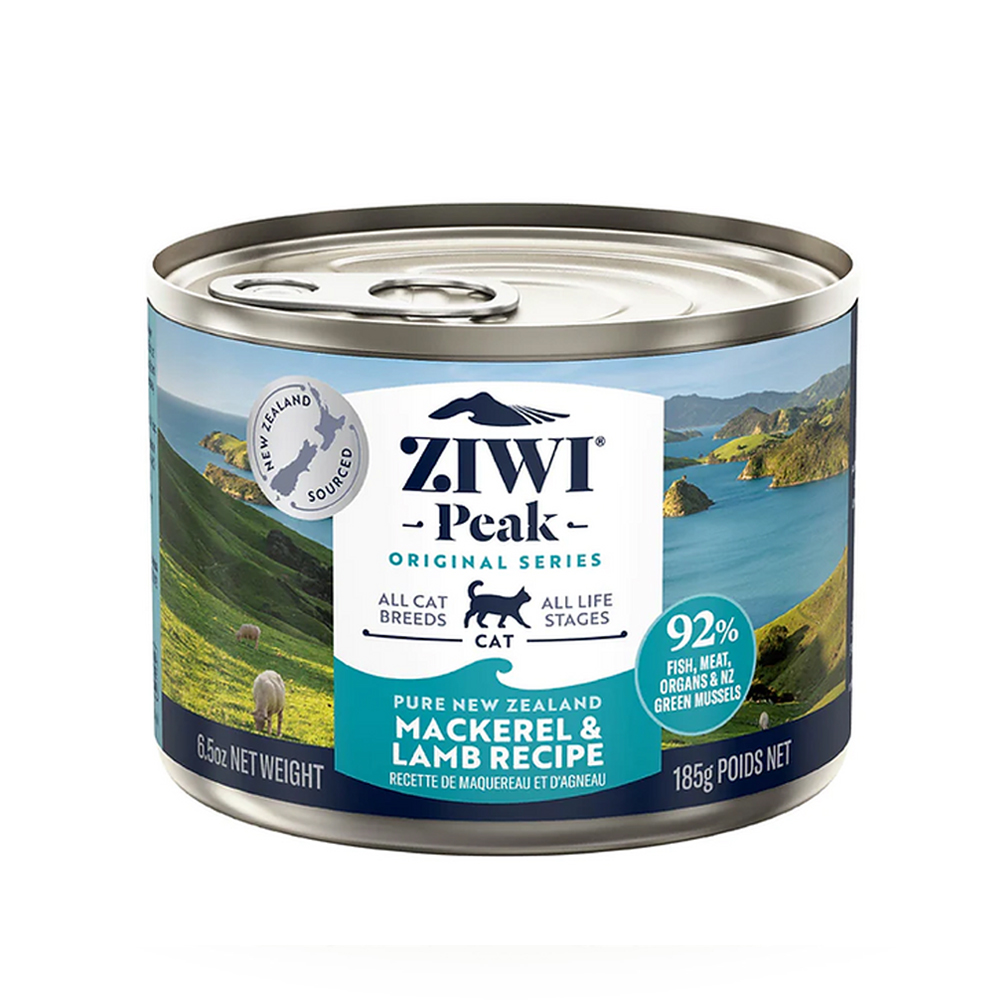 ZiwiPeak Mackerel-Lamb Wet Cat Food 185g