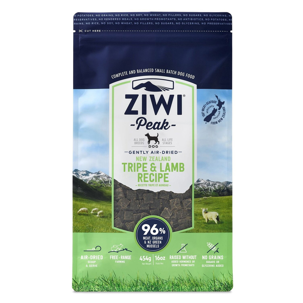 ZiwiPeak Tripe-Lamb Dry Dog Food 454g