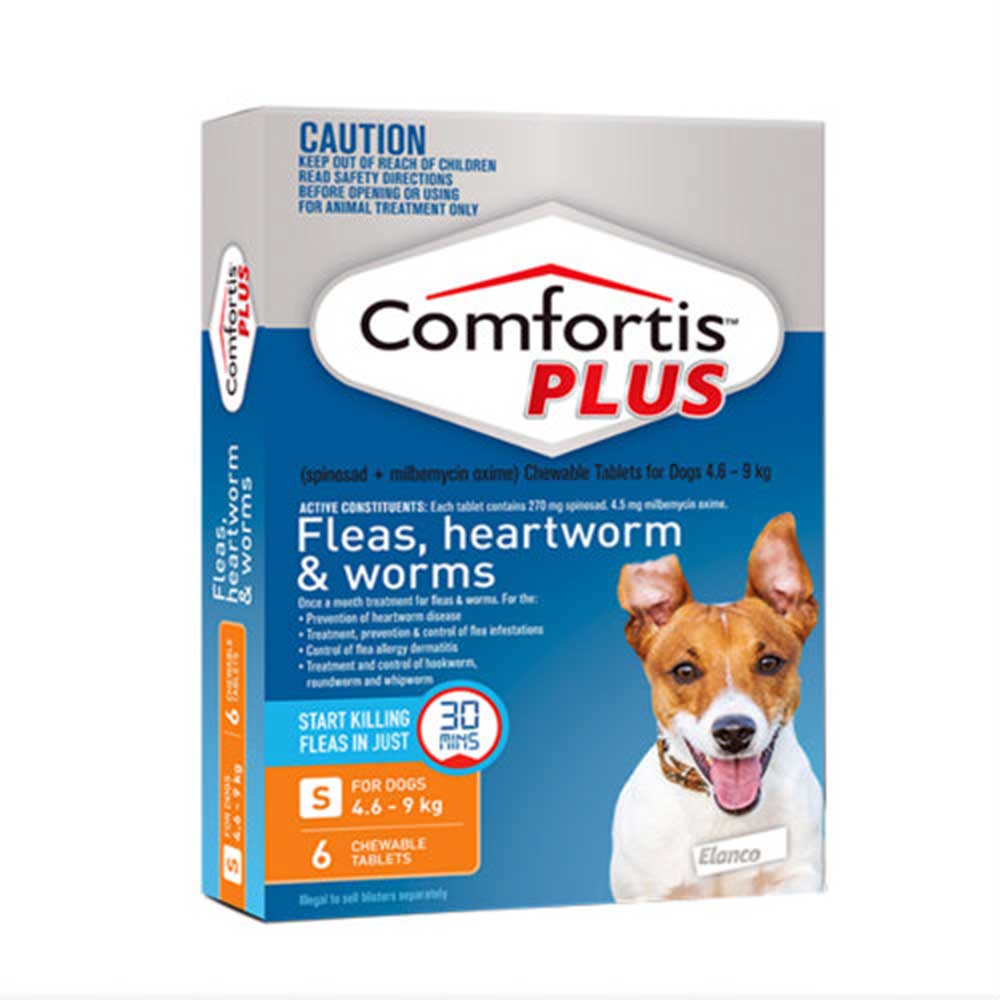 Comfortis Plus Small Dogs 4.6-9kg, 6pk