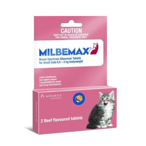 Milbemax Small Cat Upto 2 Kgs 2 Tab Pack